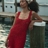 DÔEN - ELOISE DRESS -- RUBY