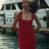 DÔEN - ELOISE DRESS -- RUBY