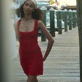 DÔEN - ELOISE DRESS -- RUBY