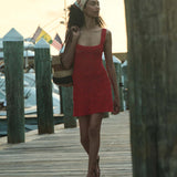 DÔEN - ELOISE DRESS -- RUBY