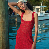 DÔEN - ELOISE DRESS -- RUBY