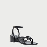 Loeffler Randall - Eloise Black Leather Heeled Sandal