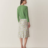 DÔEN - ELOWENA SKIRT -- IVORY STRAWBERRY MOON FLORAL