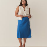 DÔEN - ELOWENA SKIRT -- BLUE TOURMALINE