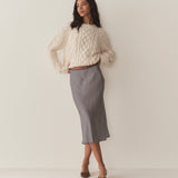 DÔEN - ELOWENA SKIRT -- SANTA MARINA GINGHAM