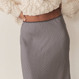DÔEN - ELOWENA SKIRT -- SANTA MARINA GINGHAM