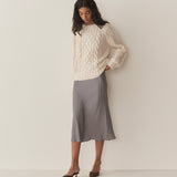 DÔEN - ELOWENA SKIRT -- SANTA MARINA GINGHAM