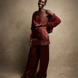 DÔEN - ELVINA DRESS -- CAFE BRUN