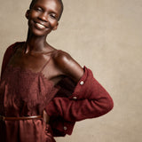 DÔEN - ELVINA DRESS -- CAFE BRUN