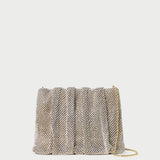 Loeffler Randall - Ember Gold Diamante Gathered Clutch