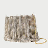 Loeffler Randall - Ember Gold Diamante Gathered Clutch