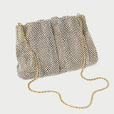 Loeffler Randall - Ember Gold Diamante Gathered Clutch