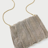 Loeffler Randall - Ember Gold Diamante Gathered Clutch