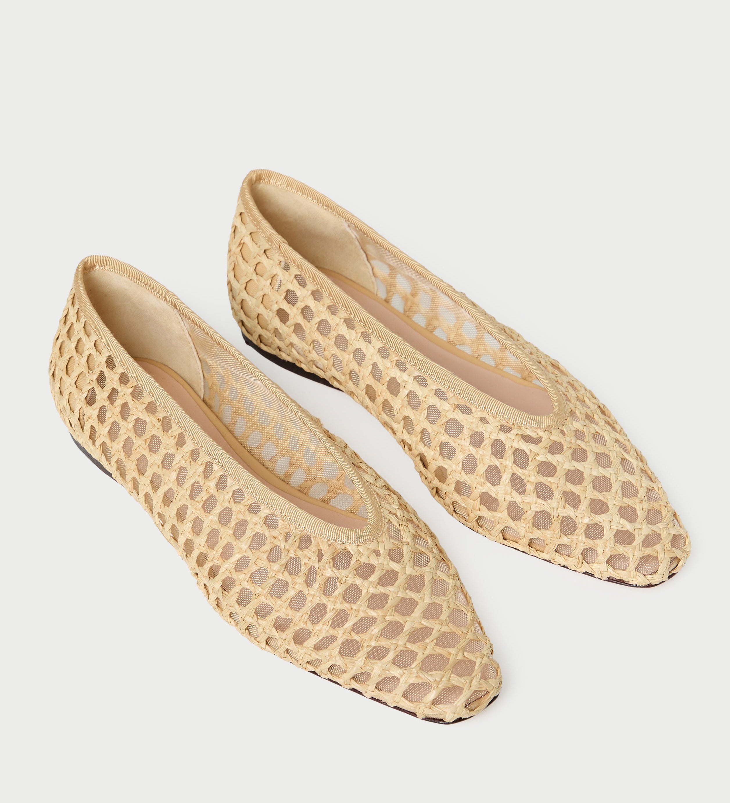 Loeffler Randall - Emery Natural Crochet Ballet Flat