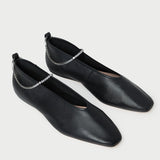 Loeffler Randall - Emery Black/Crystal Ballet Flat
