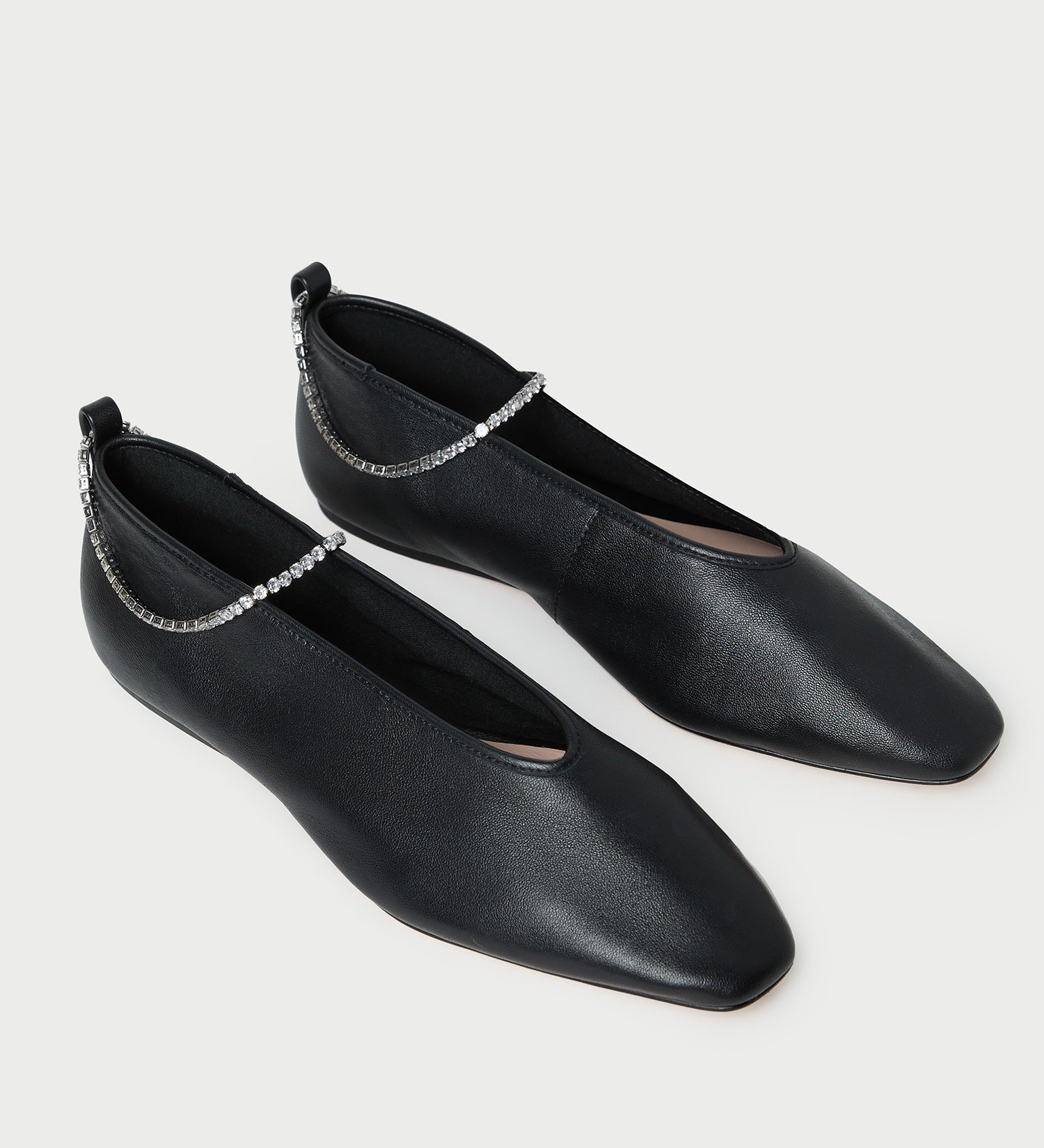 Loeffler Randall - Emery Black/Crystal Ballet Flat