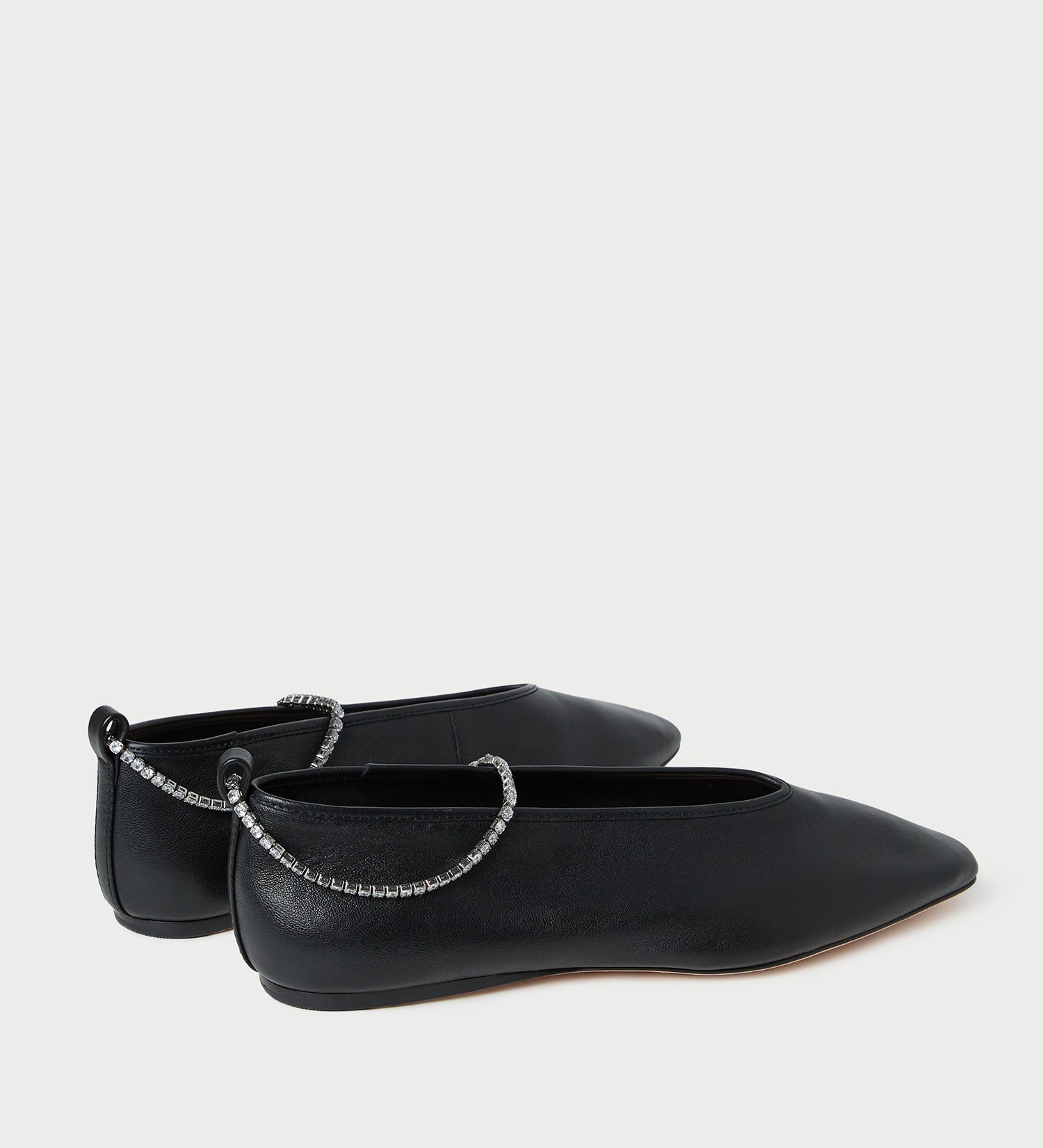 Loeffler Randall - Emery Black/Crystal Ballet Flat