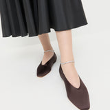 Loeffler Randall - Emery Brown/Crystal Ballet Flat