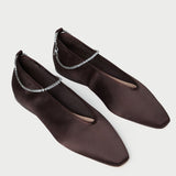 Loeffler Randall - Emery Brown/Crystal Ballet Flat