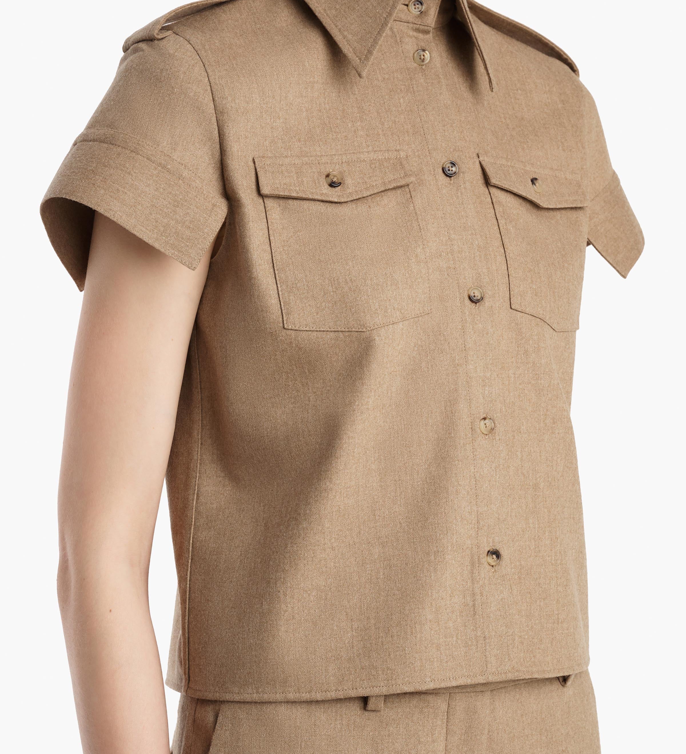 Khaite - Emiel Top in Desert Sand
