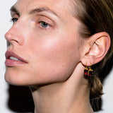 Dorsey - EMILE EARRINGS IN LAB RED SAPPHIRE
