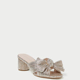 Loeffler Randall - Emilia Champagne Pleated Bow Heel