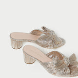 Loeffler Randall - Emilia Champagne Pleated Bow Heel