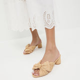 Loeffler Randall - Emilia Natural Pleated Bow Heel