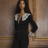 DÔEN - EMILIENNE CARDIGAN -- BLACK