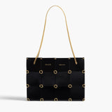 Khaite - Mini Emma Bag in Black Crackle Patent Leather