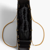 Khaite - Mini Emma Bag in Black Crackle Patent Leather