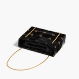Khaite - Mini Emma Bag in Black Crackle Patent Leather