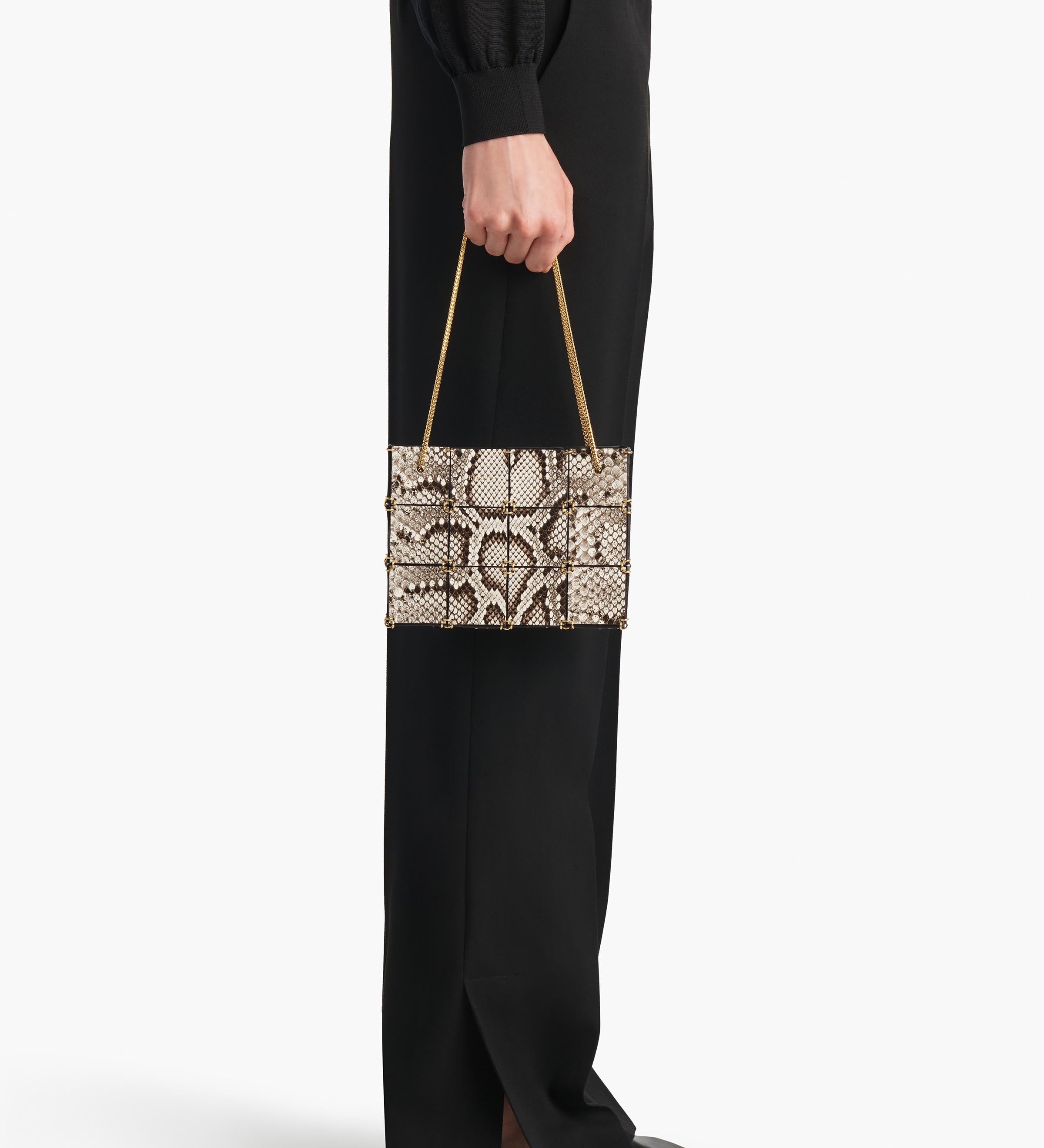 Khaite - Mini Emma Bag in Natural Python