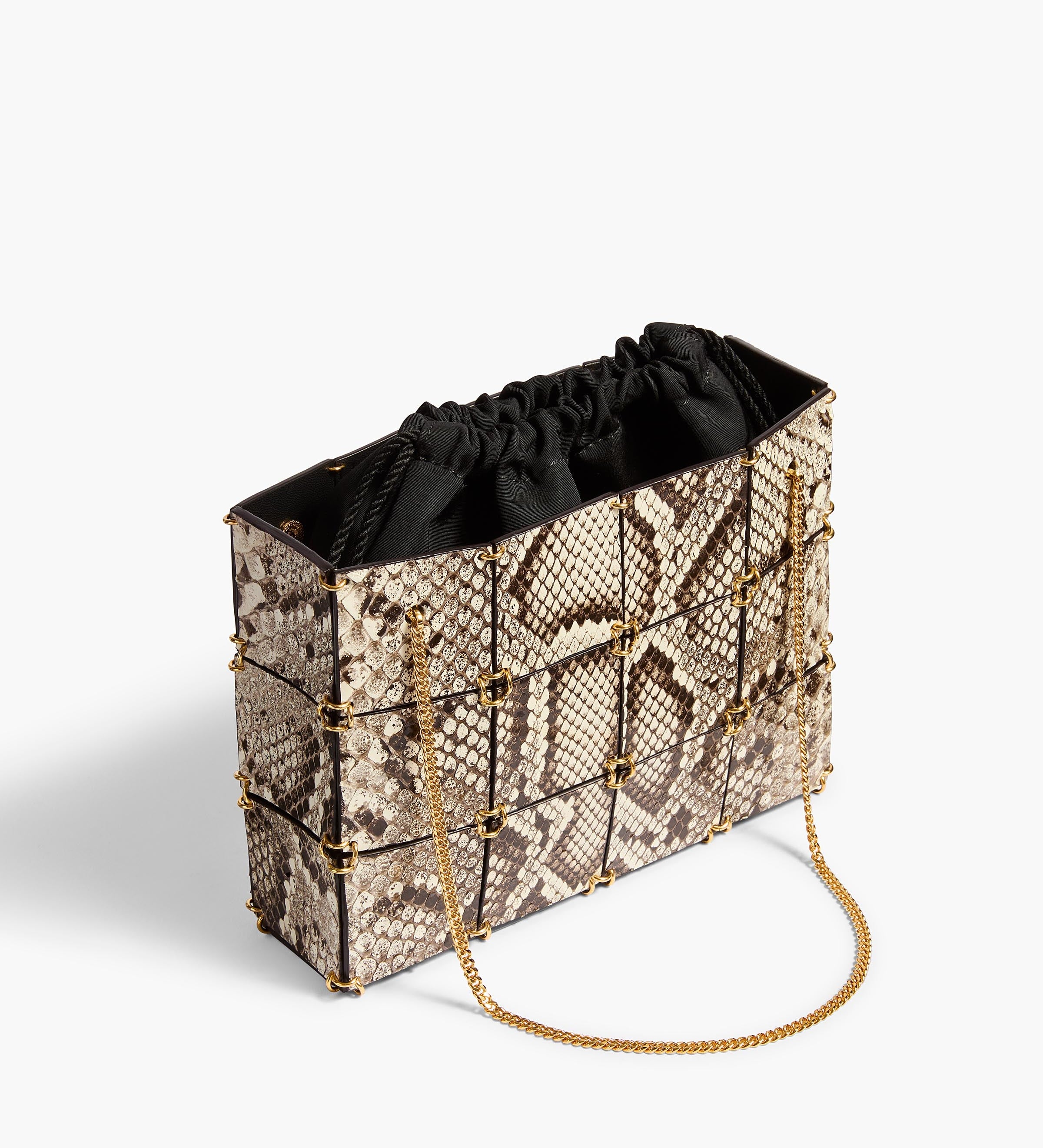 Khaite - Mini Emma Bag in Natural Python