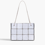 Khaite - Mini Emma Tote in Silver Metallic Leather