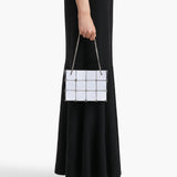 Khaite - Mini Emma Tote in Silver Metallic Leather