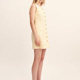 Posse - EMMA BUTTON DOWN DRESS - DUSTY CITRON