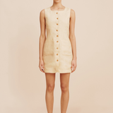 Posse - EMMA BUTTON DOWN DRESS - DUSTY CITRON