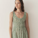 DÔEN - EMMARETTA DRESS -- PERIDOT TEA FLORAL