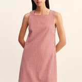 Posse - EMMA SHIFT DRESS - RED GINGHAM