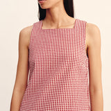 Posse - EMMA SHIFT DRESS - RED GINGHAM