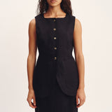 Posse - EMMA VEST - BLACK