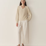 DÔEN - EMMONS SWEATER -- CREAM
