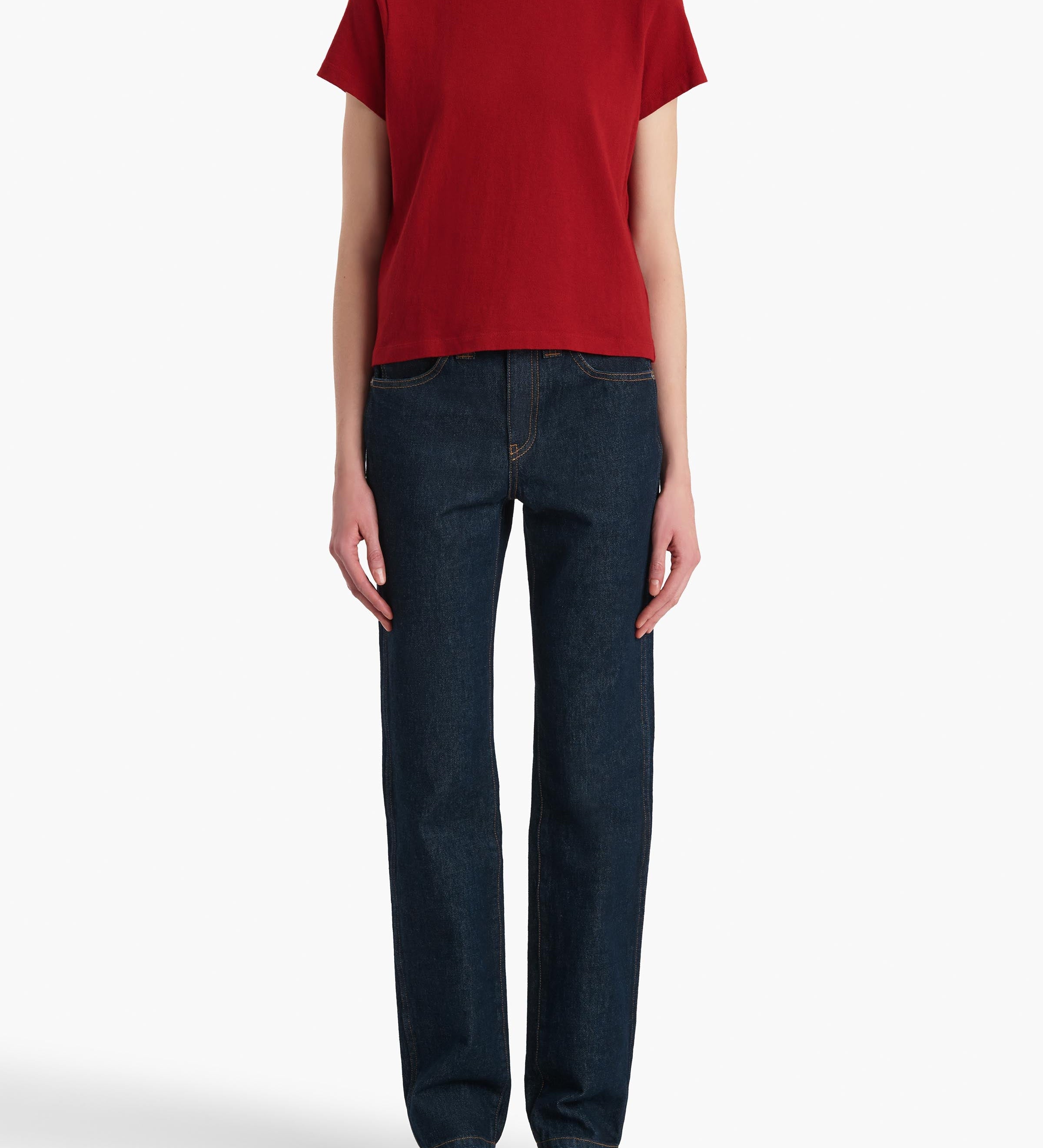 Khaite - Emmylou T - Shirt in Crimson