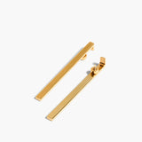 Khaite - Empire Long Earrings in Gold