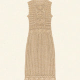 DÔEN - ESMINA DRESS -- METALLIC GOLD