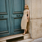 DÔEN - ESMINA DRESS -- METALLIC GOLD