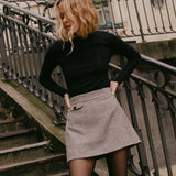 DÔEN - EUGENIA SKIRT -- CASTLE GREY