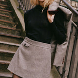 DÔEN - EUGENIA SKIRT -- CASTLE GREY