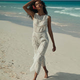 DÔEN - EVANORA DRESS -- SALT